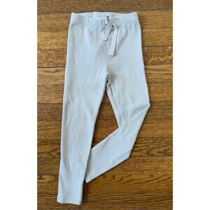 Zara Girls' Ribbed Beige Leggings Size 3-4
